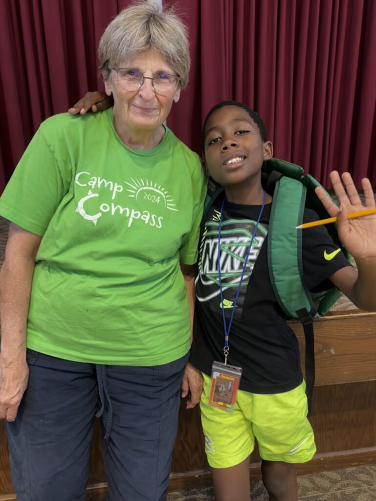 Mrs. McCandless with Compass buddy